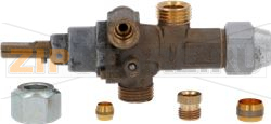 RUBINETTO GAS C/RACCORDI       21S 