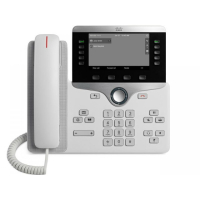 IP-телефон 48 В/DC, 2xGE (PoE), 5 линий, SIP, 800х480 пкс, RJ-9 Cisco CP-8811-W-K9