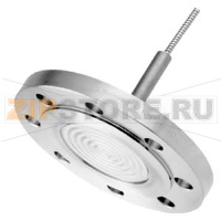 Мембранный разделитель давления фланцевого типа, состоящий из жёстко смонтированного разделителя на "плюсовую" сторону преобразователя дифференциального давления и смонтированного через капилляр разделителя Siemens 7MF4913-.....-..