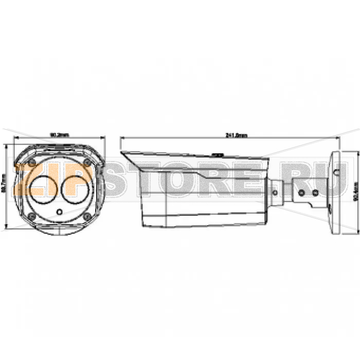 Видеокамера Dahua DH-HAC-HFW2120BP-0280B 