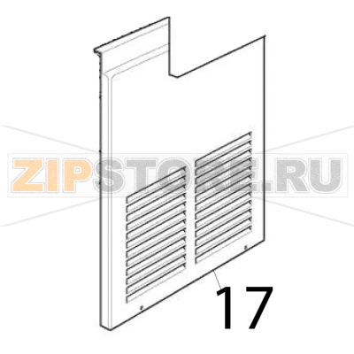 Pannello frontale Scotsman B 21 Pannello frontale Scotsman B 21Запчасть на деталировке под номером: 17
