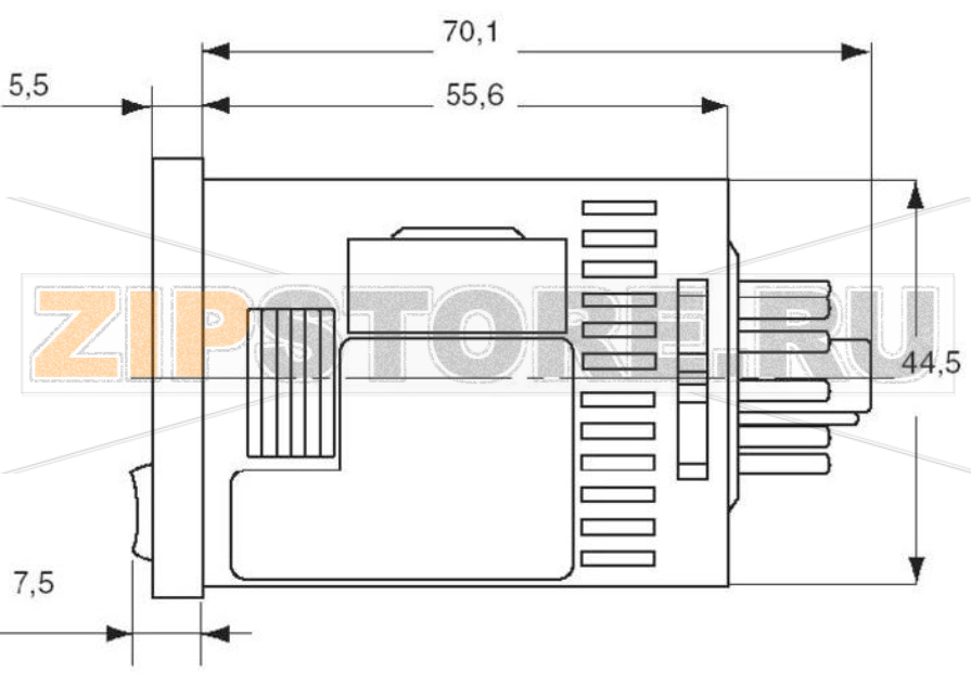 Реле времени цифровое 24 В/DC, 24 В/AC, 0.001 с-999.9 ч, 1 шт Panasonic LT4H24ACJ 