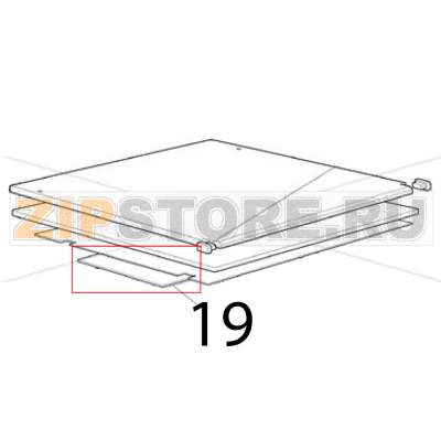 Isolamento Scotsman B 40 Isolamento Scotsman B 40Запчасть на деталировке под номером: 19
