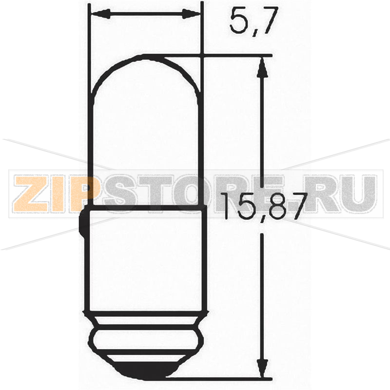 Лампа 24 В, 0.6 Вт, цоколь: MG5.7s/9, прозрачная, 1 шт Barthelme 00282425 