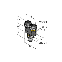 Разветвитель 2-х канальный Turck YB2-FSM5-2FKM5.4/S1063