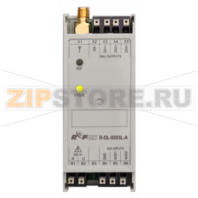 TECO R-DL-0203L-A, control 3x DALI 