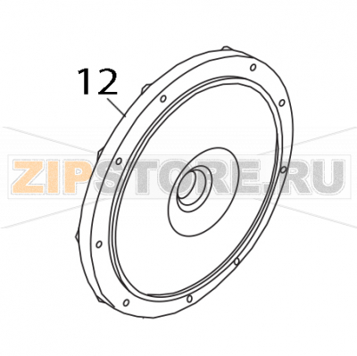Flangia per pompa di lavaggio Elettrobar Fast 161 D Flangia per pompa di lavaggio Elettrobar Fast 161 DЗапчасть на деталировке под номером: 12