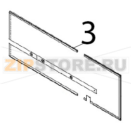 Уплотнение двери Angelo Po 291FAGF Уплотнение двери Angelo Po 291FAGFЗапчасть на деталировке под номером: 3