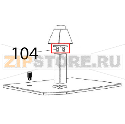 Air deflector Angelo Po FC241G Air deflector Angelo Po FC241GЗапчасть на деталировке под номером: 104