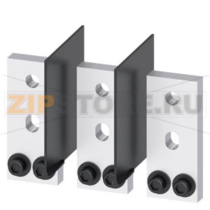 FRONT BUS CONNECTORS 3 PCS. ACCESSORY FOR: 3VA15/25 1000 Siemens 3VA9603-0QB00 