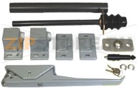 ЗАТВОР С ЗАМКОМ 1221 ПРАВЫЙ С 3 КРЕПЛЕНИЯМИ