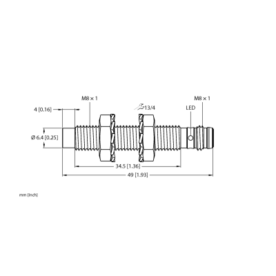 Датчик индуктивный Turck NI3-EG08-AP6X-V1131 