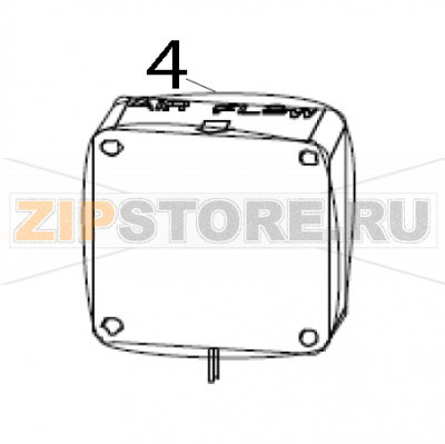 Kit rear cooling fan Zebra ZXP9 Kit rear cooling fan Zebra ZXP9Запчасть на деталировке под номером: 4