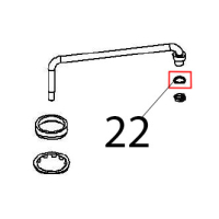 Washer 3/8" 3/8'' Ø: 22-17.2=1.5 CU/NI Angelo Po FX61E1