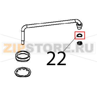 Washer 3/8&quot; 3/8&#039;&#039; Ø: 22-17.2=1.5 CU/NI Angelo Po FX61E1 Washer 3/8" 3/8'' Ø: 22-17.2=1.5 CU/NI Angelo Po FX61E1Запчасть на деталировке под номером: 22