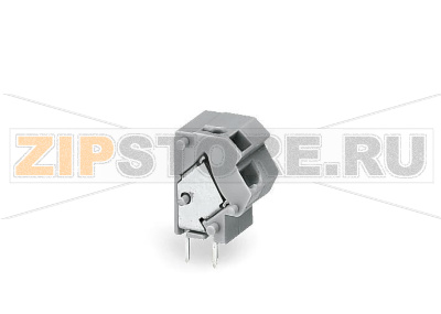 Stackable 2-conductor PCB terminal block; 0.75 mm; Pin spacing 10/10.16 mm; 1-pole; PUSH WIRE®; 0,75 mm; gray Wago 254-821 Модульные клеммы с зажимом PUSH WIRE®, приводимым в действие при помощи отвертки для индивидуальной сборки клеммных колодокЗажим одножильных проводников и тонкожильных проводников с наконечниками путем вставкиТестовый разъем для тестового штекера O 2 ммЭкономит место на печатной плате, всего 8,9 мм глубиной...