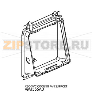 Cooling fan support Unox XBC 1005 Cooling fan support Unox XBC 1005 поставляется в составе узла&nbsp;VN1164 Вентилятор 12V + рамка (комплект)Запчасть на деталировке под номером: 15Название запчасти на английском языке: Cooling fan support Unox XBC 1005