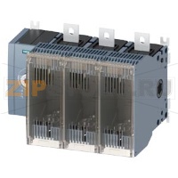 ПРЕДОХРАНИТЕЛЬНЫЙ ВЫКЛЮЧАТЕЛЬ-РАЗЪЕДИНИТЕЛЬ 400A, ТИПОРАЗМЕР 4, 3-ПОЛ FOR LV HRC ПРЕДОХРАНИТЕЛЬ ТИПОРАЗМЕР 1 И 2 БОКОВОЕ УПРАВЛЕНИЕ СЛЕВА БАЗОВЫЙ БЛОК БЕЗ РУЧКИ ПЛОСКИЕ КЛЕММЫ Siemens 3KF4340-4LF11