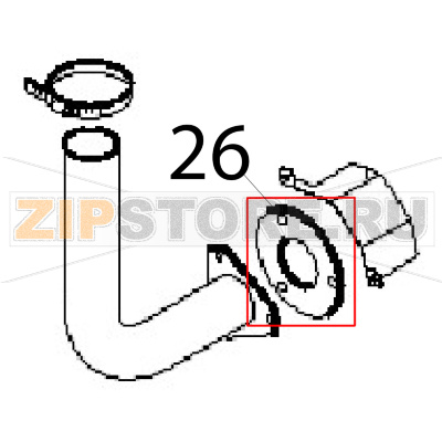 Extraction gasket Angelo Po FM1011E2 Extraction gasket Angelo Po FM1011E2Запчасть на деталировке под номером: 26