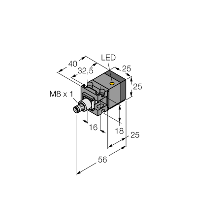 Датчик индуктивный Turck BI10U-CA25-AP6X2-V1131 