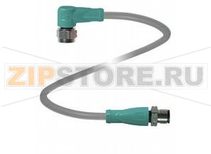 Кабель датчика-исполнительного устройства Connection cable V1-WV4A-2M-PVC-V1-GV4A Pepperl+Fuchs Описание оборудованияConnection cable, M12, stainless steel