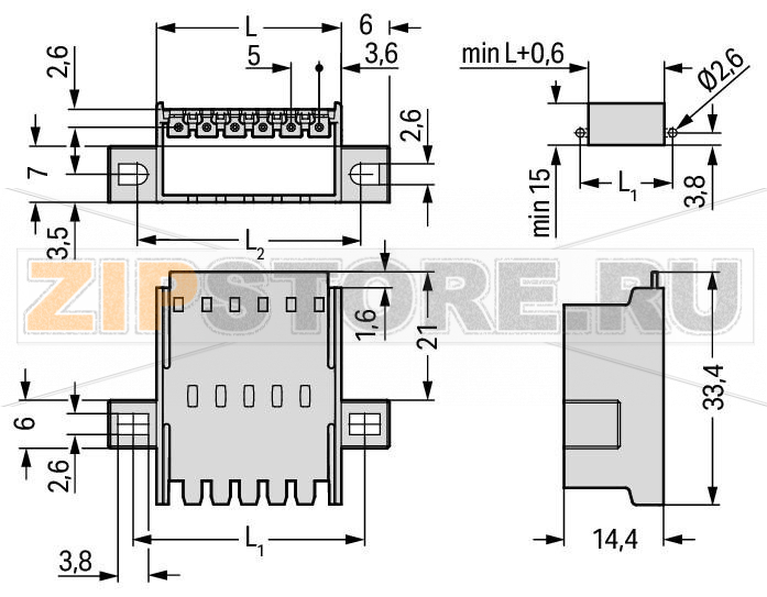 Panel feedthrough male connector; зажимное кольцо; Шаг контактов 5 мм; 6-пол.; светло-серые Wago 2092-1636/024-000 Вилки для установки в панель и в устройстваВнешнее штекерное соединение с помощью фиксирующих зажимов с гнездами с зажимами для проводниковВнутреннее штекерное соединение с розетками с помощью выводов под пайку или гнезда с зажимами для проводниковТакже доступны с предварительно собранными гнездами с обеих сторонФиксирующие фланцы также подходят для монтажа в панель...