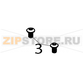 Machine screw, M3XL6MM/ hex socket truss, black ZN, nylok TSC Alpha-40L Machine screw, M3XL6MM/ hex socket truss, black ZN, nylok TSC Alpha-40LЗапчасть на деталировке под номером: 3