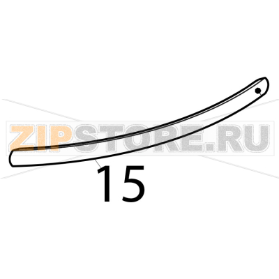 Maniglia forno Tecnoinox PFU70V7 Maniglia forno Tecnoinox PFU70V7Запчасть на деталировке под номером: 15