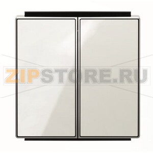 Клавиша для двухклавишных выключателей/переключателей/кнопок, стекло белое ABB 2CLA851100A2101 