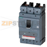 Автоматический выключатель 3VA5 UL FRAME 600 BREAKING CAPACITY CLASS  C 100kA @ 480 V 2POLE, LINE PROTECTION TM230, FTAM, In=600A OVERLOAD PROTECTION IR=600A FIXED SHORT CIRCUIT PROTECTION Ii=48 x In W/O CONNECTION Siemens 3VA5460-7EC61-0AA0