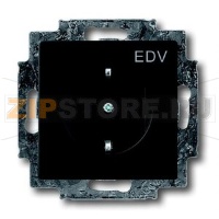 Розетка 16 А, 250 В, чёрный бархат ABB 2CKA002013A5332