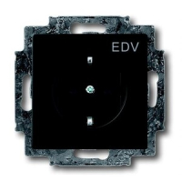 Розетка 16 А, 250 В, чёрный бархат ABB 2CKA002013A5332