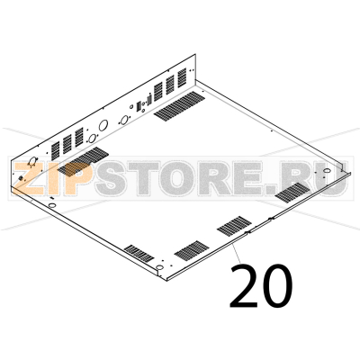 Fondo forno Tecnoeka KF 966 D AL UD Fondo forno Tecnoeka KF 966 D AL UDЗапчасть на деталировке под номером: 20