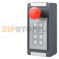 Корпус кнопочного поста KP8F для KP8F, IP65, вкл. 1x кнопку экстренного останова, дополнительная информация, количество и комплект поставки: см. технические данные Siemens 6AV6881-2AM12-1AA0