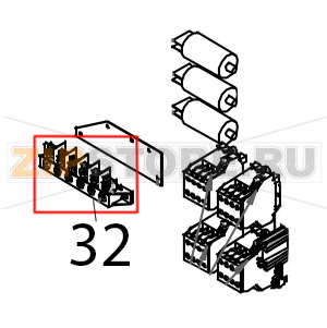 Morsettiera FV 122 V/V Tecnoeka KF 1010 EV UD Morsettiera FV 122 V/V Tecnoeka KF 1010 EV UDЗапчасть на деталировке под номером: 32