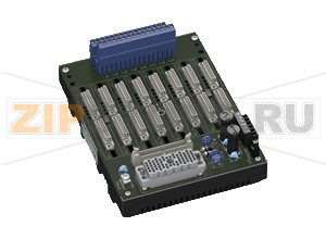 Терминальная панель Termination Board HiDTB08-TRI-AIISD-EL-PL Pepperl+Fuchs SupplyRated voltage24 V DC , in consideration of rated voltage of used isolated barriersVoltage drop0.9 V , voltage drop across the series diode on the termination board must be consideredRipple&le  10  %Fusing2 A , in each case for 8 modulesPower dissipation&le  500 mW , without modulesReverse polarity protectionyesRedundancySupplyRedundancy available. The supply for the modules is decoupled, monitored and fused.Indicators/settingsDisplay elementsLEDs PWR ON (power supply)- LED power supply I, green LED- LED power supply II, green LEDDirective conformityElectromagnetic compatibilityDirective 2014/30/EUEN 61326-1:2013 (industrial locations)ConformityElectromagnetic compatibilityNE 21:2011For further information see system description.Degree of protectionIEC 60529:2001Ambient conditionsAmbient temperature-20 ... 60 °C (-4 ... 140 °F)Storage temperature-40 ... 70 °C (-40 ... 158 °F)Mechanical specificationsDegree of protectionIP20Connectionhazardous area connection (field side): pluggable screw terminals, blue safe area connection (control side): ELCO socket, 56-pinMaterialhousing: polycarbonate, 30 % glass fiber reinforcedMassapprox. 600 gDimensions150 x 200 x 163 mm (5.9 x 7.9 x 6.42 inch) , height including module assemblyMountingon 35 mm DIN mounting rail acc. to EN 60715:2001Data for application in connection with hazardous areasEC-Type Examination CertificateCESI 11 ATEX 062Group, category, type of protection II (1)G [Ex ia Ga] IIC  II (1)D [Ex ia Da] IIIC  I (M1) [Ex ia Ma] ISafe areaMaximum safe voltage250 V (Attention! Um is no rated voltage.)Galvanic isolationField circuit/control circuitsafe electrical isolation acc. to IEC/EN 60079-11, voltage peak value 375 VDirective conformityDirective 2014/34/EUEN 60079-0:2012+A11:2013 , EN 60079-11:2012 , EN 50303:2000International approvalsCSA approvalControl drawingsee control drawing of correspoding modulesIECEx approvalIECEx CES 11.0022Approved for[Ex ia Ga] IIC [Ex ia Da] IIIC [Ex ia Ma] I