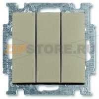 Механизм трехклавишного однополюсного выключателя 16 А, 250 В, шампань ABB 4034.50