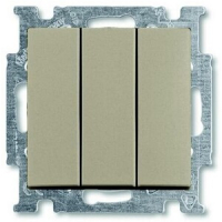 Механизм трехклавишного однополюсного выключателя 16 А, 250 В, шампань ABB 4034.50