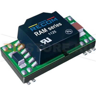 Преобразователь DC/DC, модульного типа, 5 В/DC, 200 mA, 1 Вт Recom RAM-0505S/H 