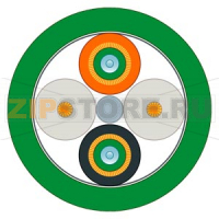FO Trailing Cable 50/125, pre-assembled with 2x LC duplex connectors, length 10 m Siemens 6XV1873-5CN10