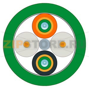 FO Trailing Cable 50/125, pre-assembled with 2x LC duplex connectors, length 10 m Siemens 6XV1873-5CN10 
