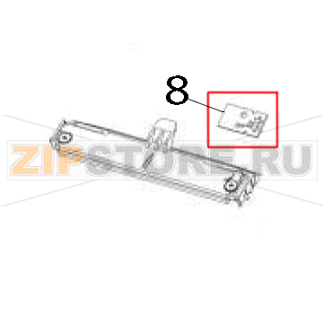 Upper media sensor (gap sensor moveable) Zebra ZD421 Thermal Transfer Upper media sensor (gap sensor moveable) Zebra ZD421 Thermal TransferЗапчасть на деталировке под номером: 8