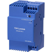 Блок питания на DIN-рейку 12 В, 4.5 А, 54 Вт TDK-Lambda DRL-60-12-1