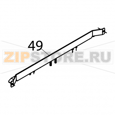 Guia secado Fagor FI-200 Guia secado Fagor FI-200Запчасть на деталировке под номером: 49Название запчасти Fagor на английском языке: Guia secado FI-200.