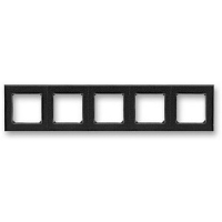 Рамка пятиместная, антрацит/дымчатый чёрный ABB 2CHH015050A6063