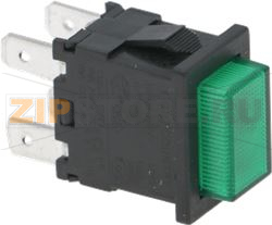 BIPOLAR SWITCH GREEN 10(4)A 250V 