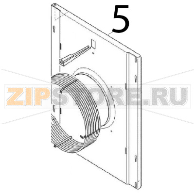 Chamber air guide Angelo Po FM1011E1 Chamber air guide Angelo Po FM1011E1Запчасть на деталировке под номером: 5