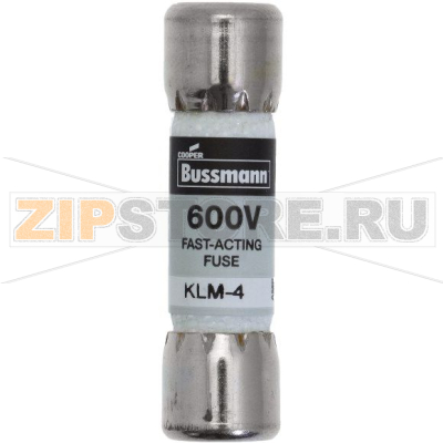 Предохранитель, 4 A, AC 600 В, DC 600 В, 10x38 мм, UL, CSA Eaton LIMITRON FAST ACTING FUSE 