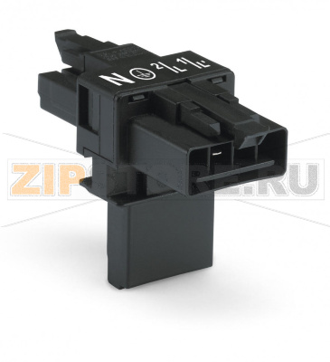 T-distribution connector; 4-pole; Cod. A; 1 input; 2 outputs; 2 locking levers; black Wago 890-626 Protected against mismating and maintenance-freeLow profile with 4.4 mm pole spacing...