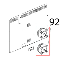 Motore cond. 5 uF, 200 W, alb. M8, conn. 5 poli Unox XVC 504